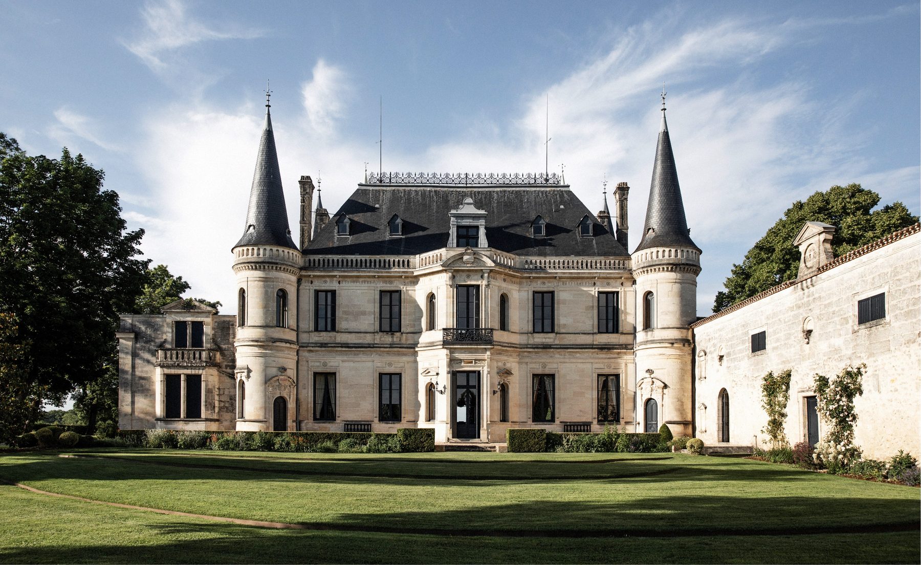 Château Palmer in Margaux mit seinen charakteristischen Türmen